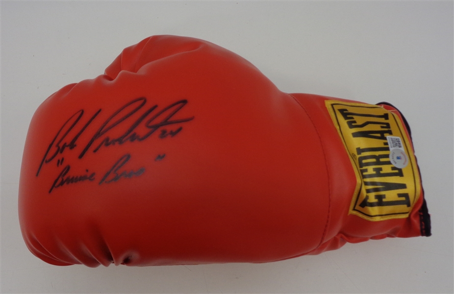Bob Probert Autographed Boxing Glove w/ Bruise Bros