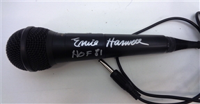 Ernie Harwell Autographed Microphone w/ HOF