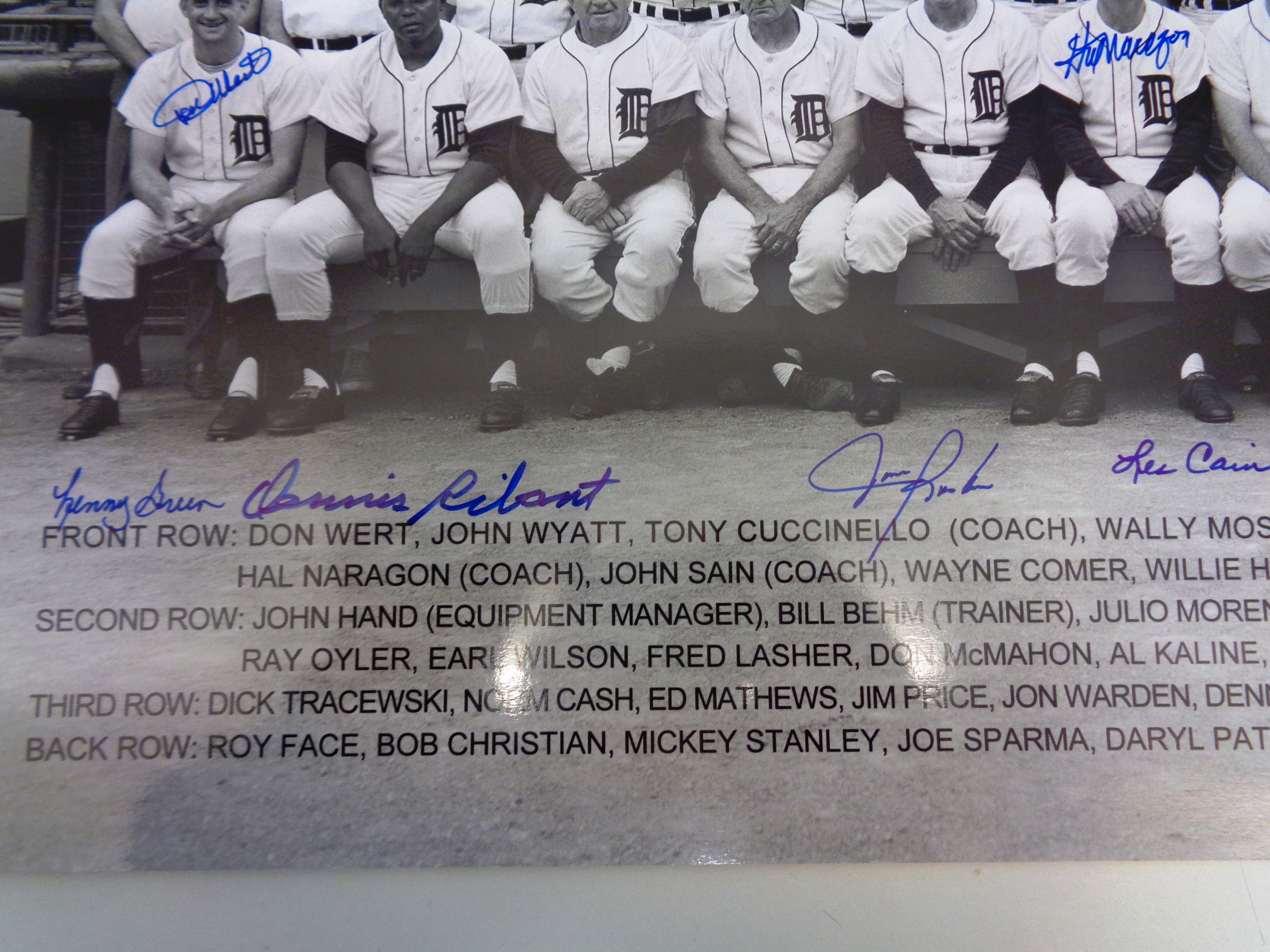 Lot Detail - 1968 Detroit Tigers 16x20 Signed by 17