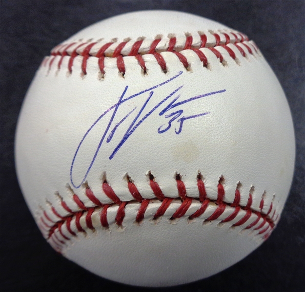 Justin Verlander Autographed Baseball