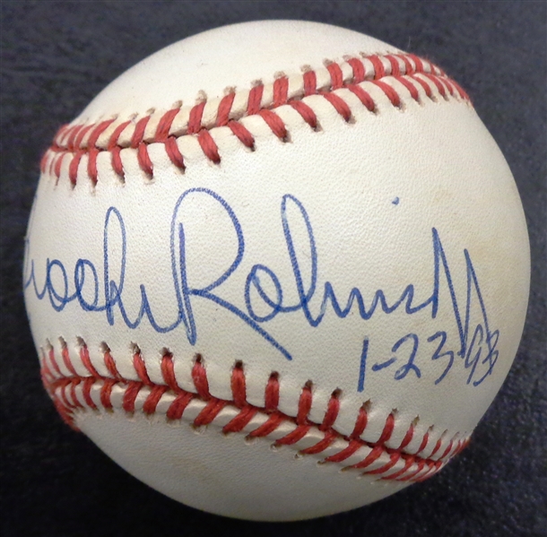 Lot Detail - Brooks Robinson Autographed Baseball Dated