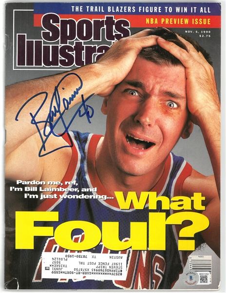 Bill Laimbeer Autographed Sports Illustrated