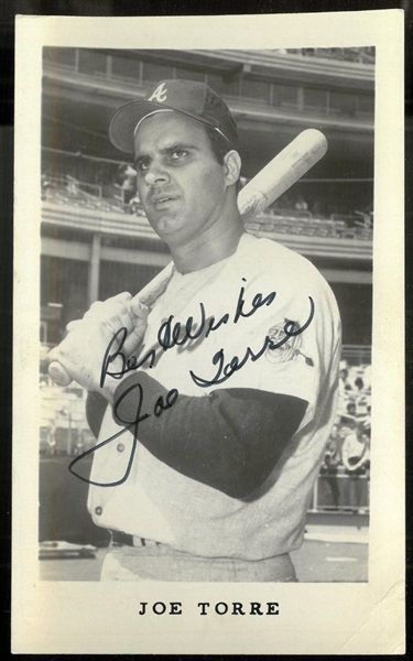 Joe Torre Autographed Postcard