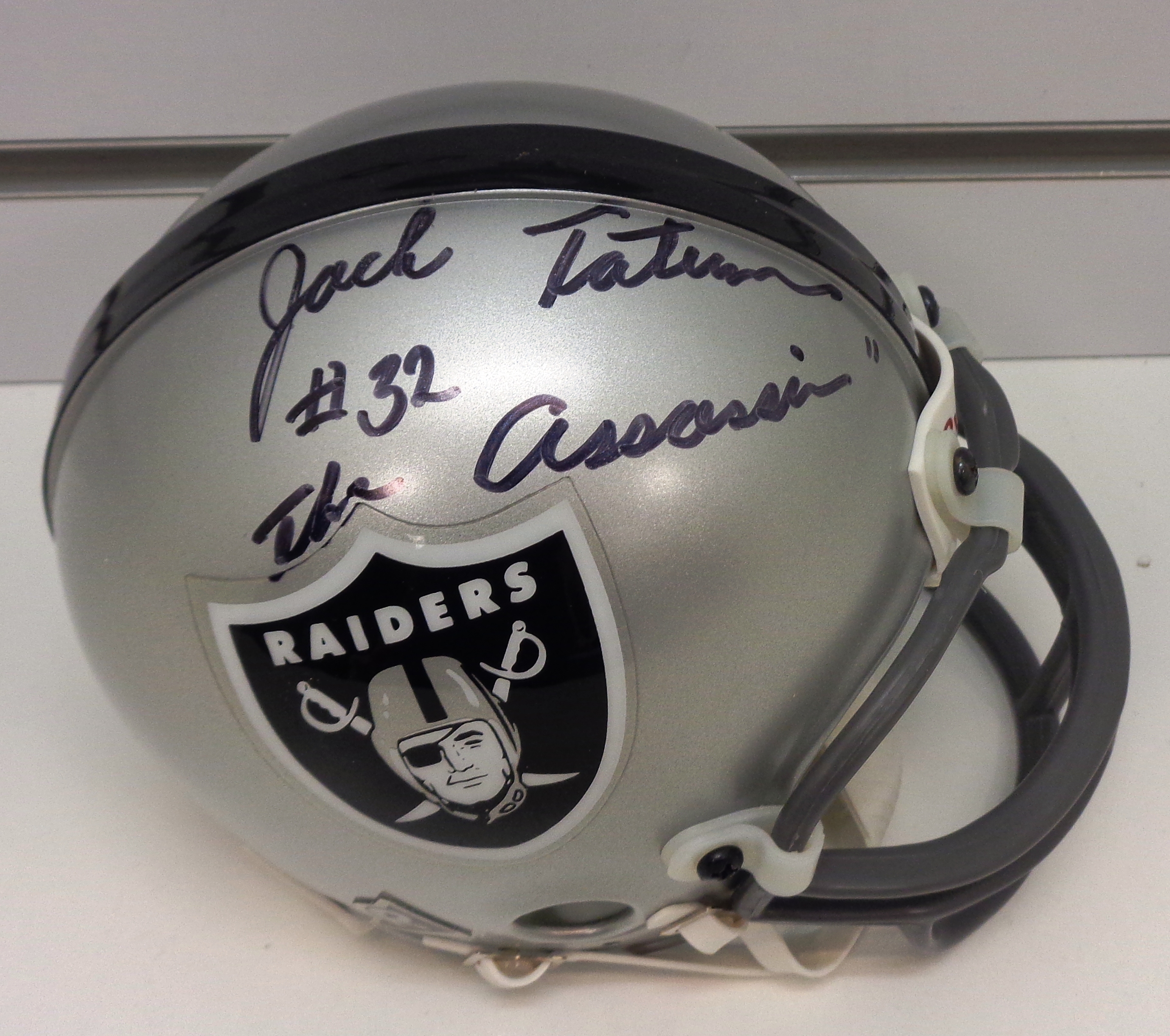 Lot Detail - Jack Tatum Autographed Raiders Mini Helmet