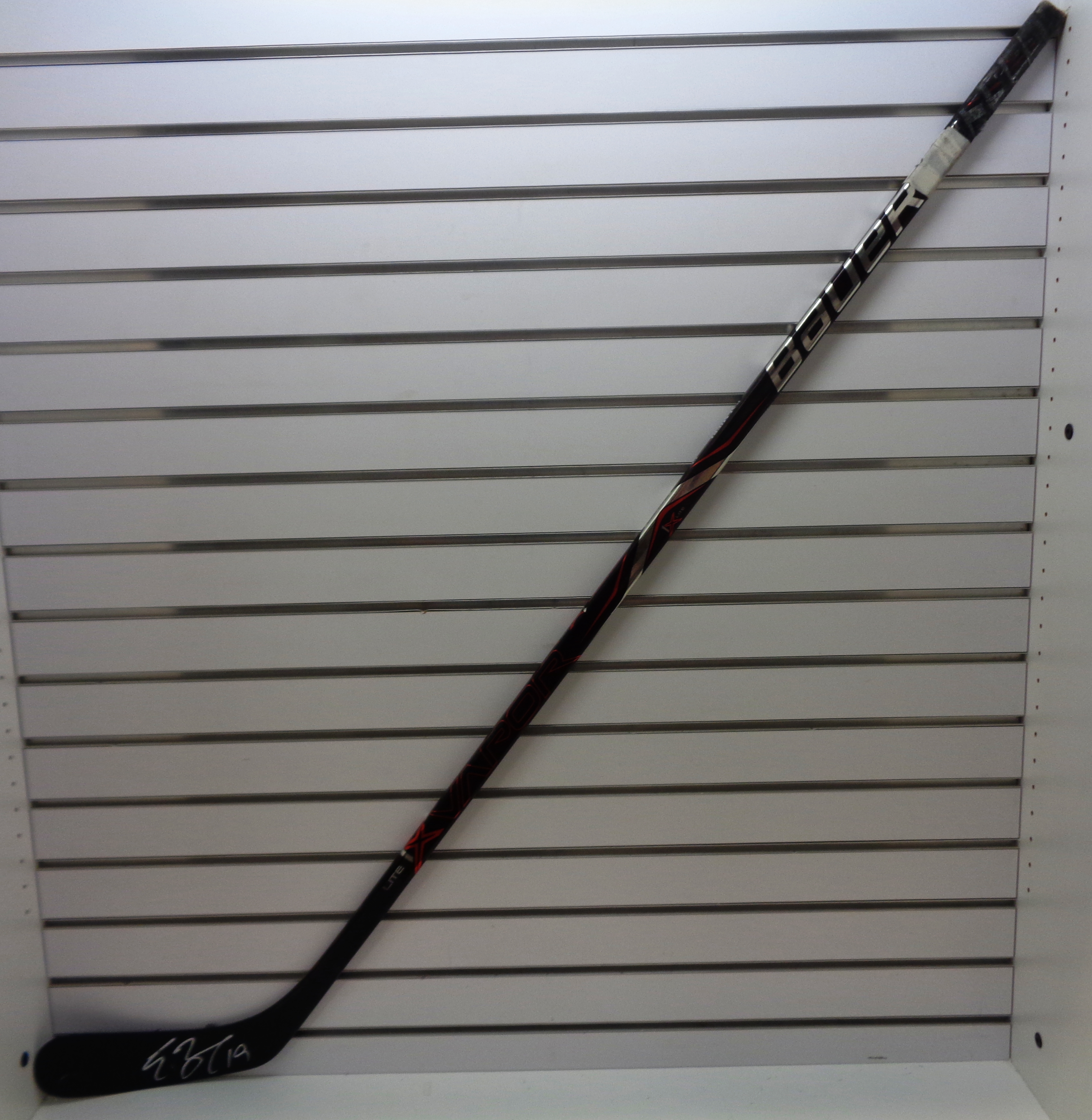 Travis Zajac Game or Practice Used Autograph Stick