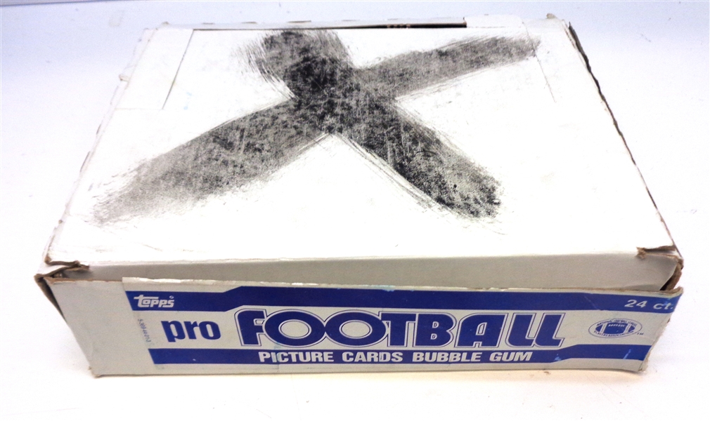 1983 Topps Football Cello Box (white box)
