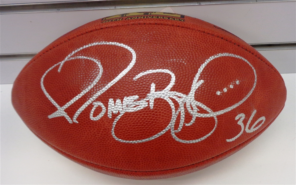 Jerome Bettis Autographed Super Bowl XL Football