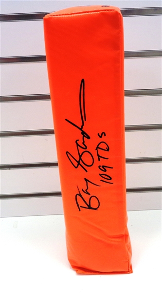 Barry Sanders Autographed End Zone Pylon w/ 109 TDs