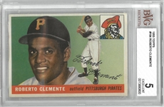 Roberto Clemente 1955 Topps BVG 5 Rookie Card