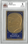 Mickey Mantle 1965 Topps Embossed BVG 5