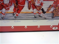 Detroit Red Wings Legends Autographed Lithograph (Pick up only)