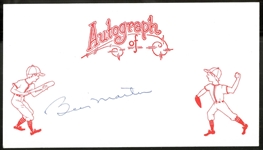 Billy Martin Autographed Cut Signature