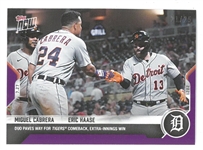 Cabrera & Haase 2021 Topps Now Purple #21/25