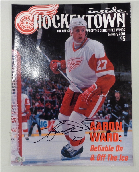 Aaron Ward Autographed 13x18 Poster