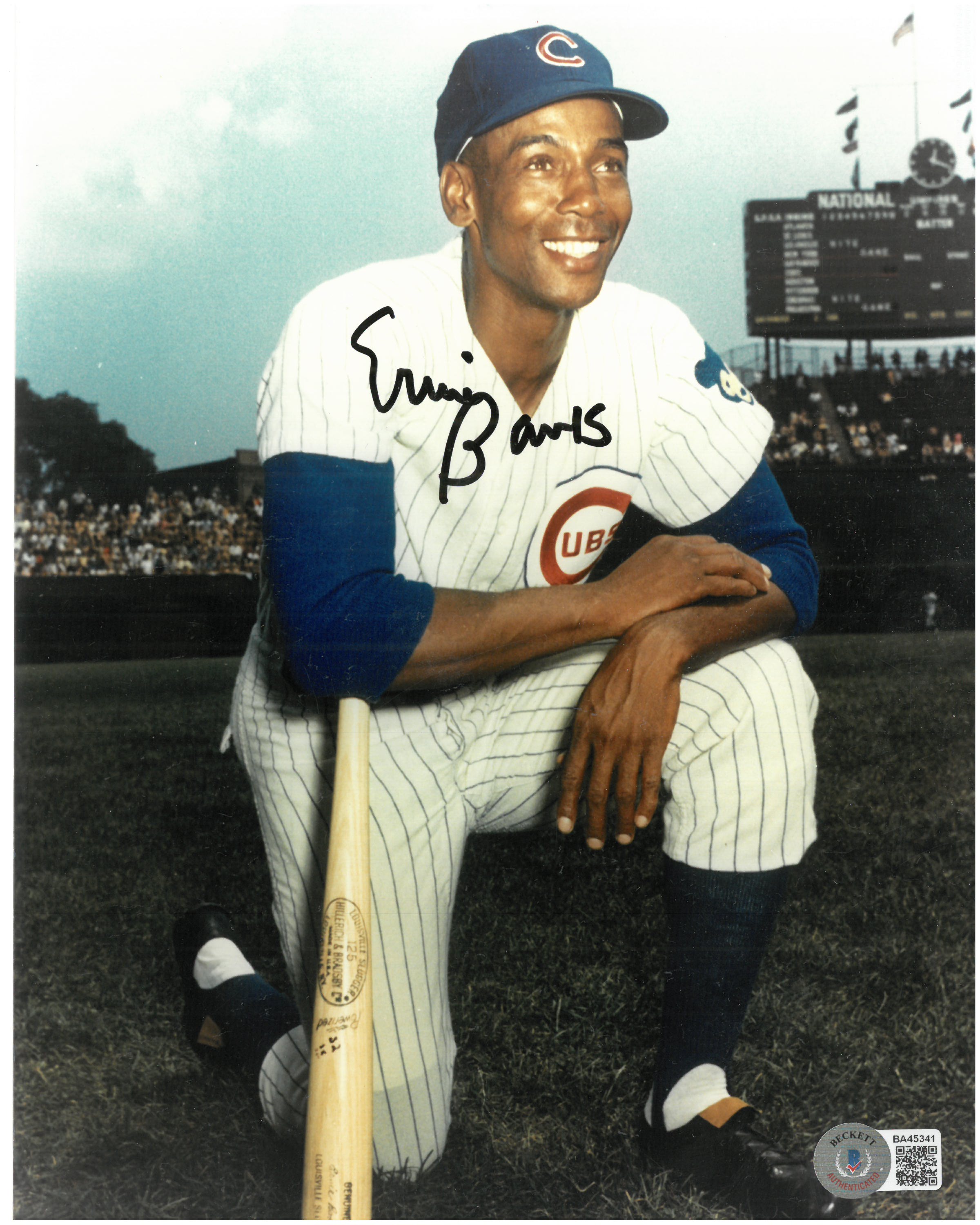 Lot Detail - Ernie Banks Autographed 8x10 Photo