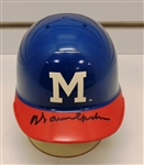 Warren Spahn Autographed Braves Mini Helmet