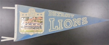 1960 Detroit Lions Team Pennant