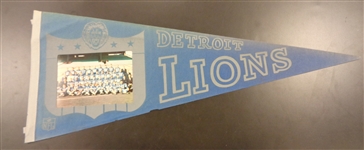 1963 Detroit Lions Team Pennant