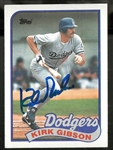 Kirk Gibson Autographed 1989 Topps