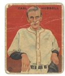 Carl Hubbell 1933 Goudey Card