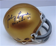 Johnny Lujack Autographed Mini Helmet w/ Heisman