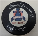 Marcel Bonin Autographed Custom Cup 55 Puck