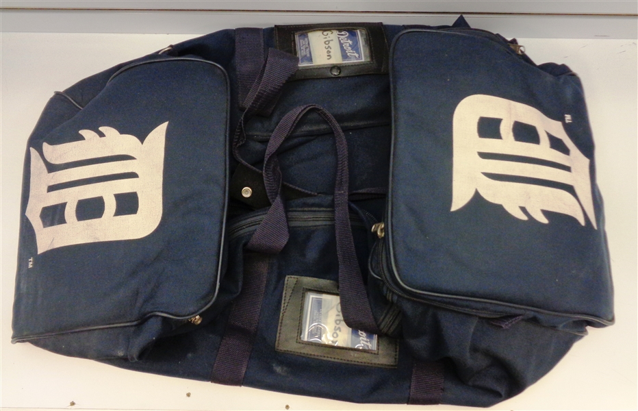 Kirk Gibsons Personal Detroit Tigers Equipment Bag