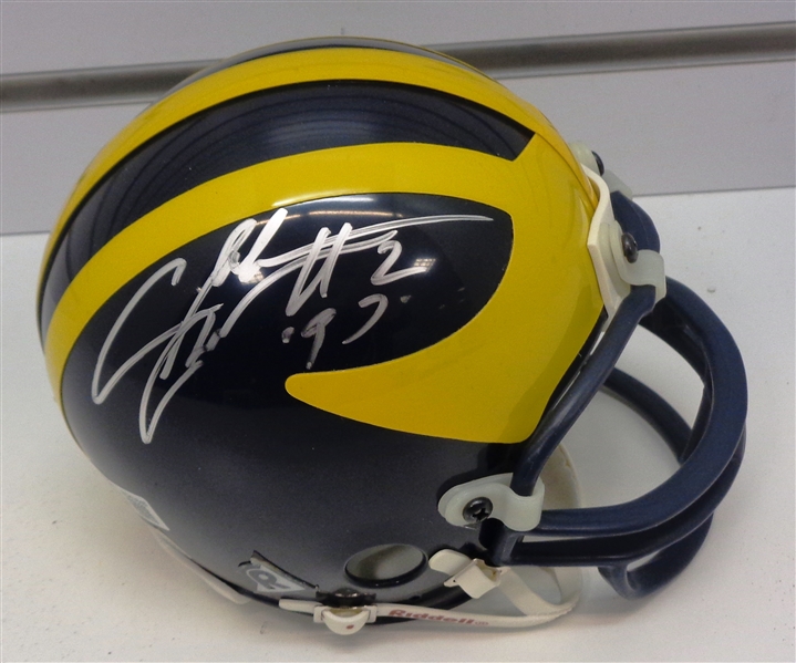 Charles Woodson Autographed Michigan Mini Helmet