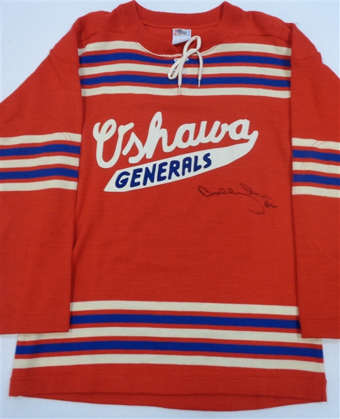 Bobby Orr Autographed Oshawa Generals Vintage Style Sweater