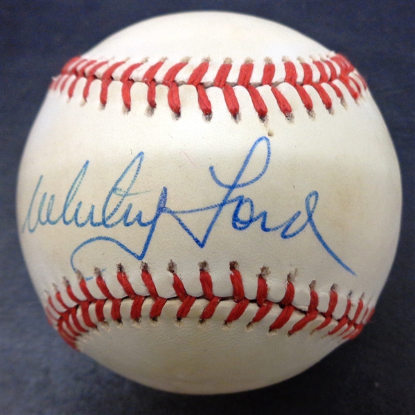 Whitey Ford Autographed Baseball