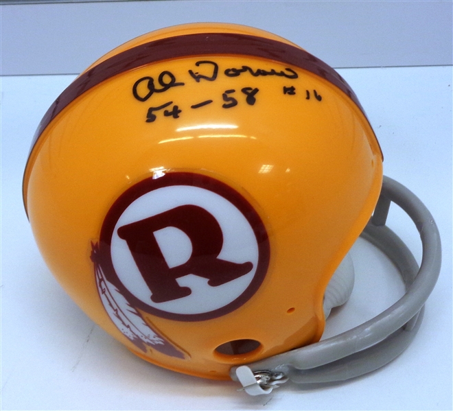 Al Dorow Autographed Redskins Mini Helmet