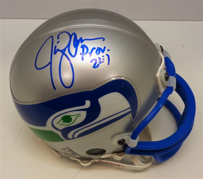 Jim Zorn Autographed Seahawks Mini Helmet