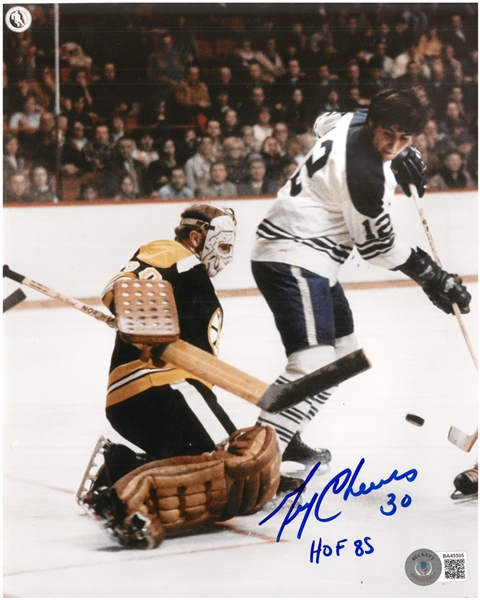 Gerry Cheevers Autographed 8x10 Photo