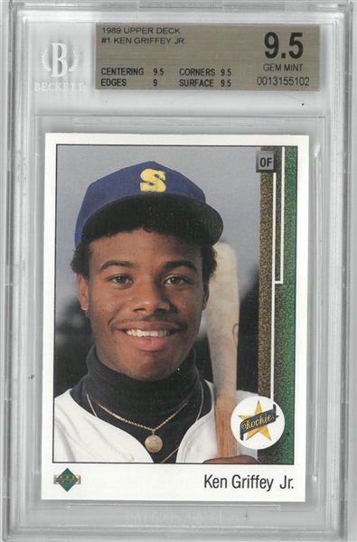 Ken Griffey Jr. 1989 Upper Deck BGS 9.5 Gem Mint