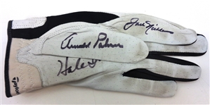 Arnold Palmer, Jack Nicklaus & Hale Irwin Signed Glove