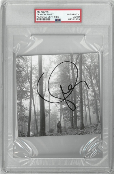 Taylor Swift Autographed CD Cover (PSA)