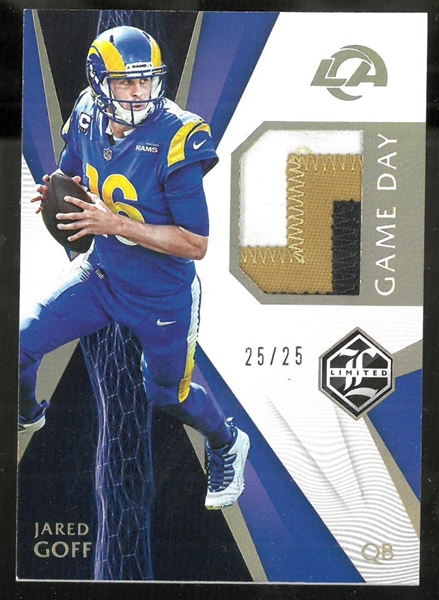 Jared Goff 2020 Limited Patch Card #25/25