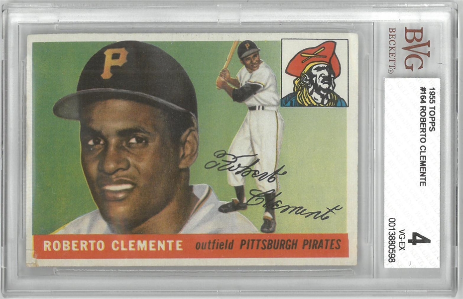 Roberto Clemente BVG 4 1955 Topps Rookie Card