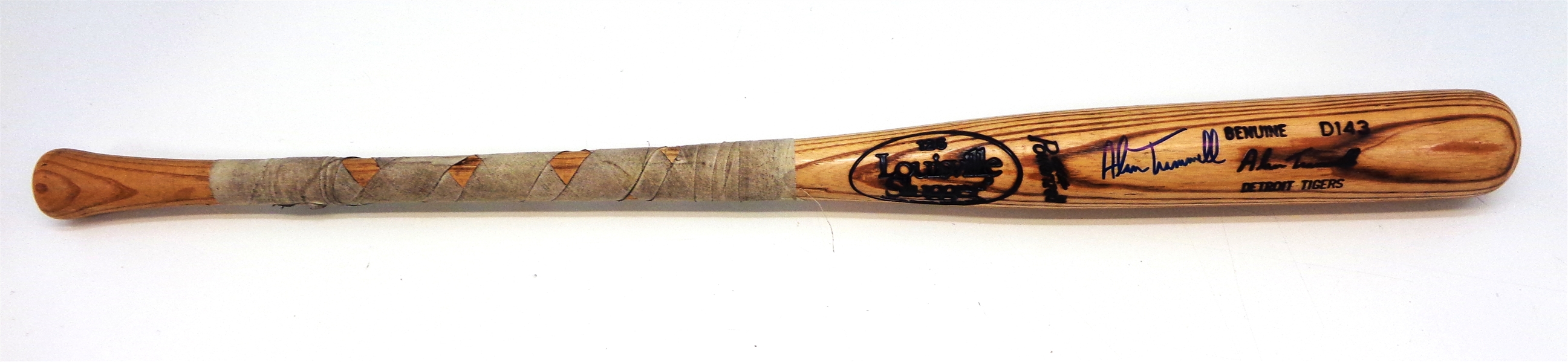 Alan Trammell Autographed & Game Used Louisville Slugger Bat
