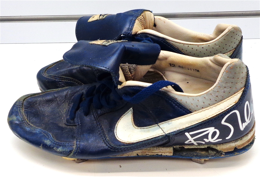 Kirk Gibson Autographed Game Used Navy/White Cleats