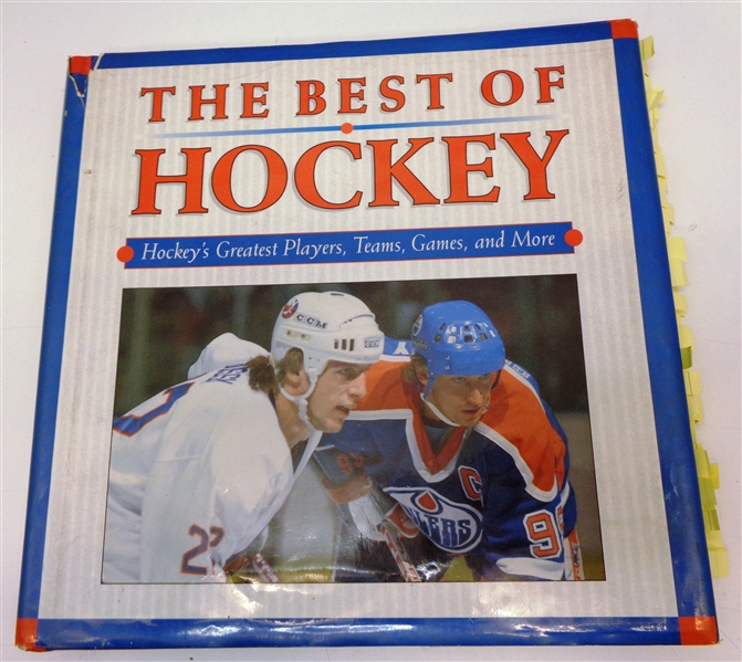 219 Signatures in "The Best of Hockey" Book