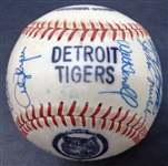1980s Detroit Tigers Team Signed Baseball