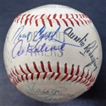 1971/72 Tigers/Yankees Multi Signed Ball