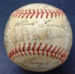 1951 Detroit Tigers Team Signed Baseball