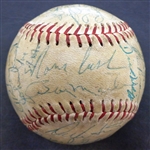 1972 Detroit Tigers Autographed Baseball