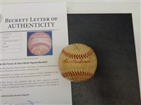 Dizzy Dean 1955 Old Timers & Stars Autographed Baseball