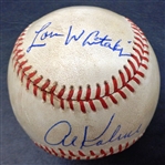 Lou Whitaker & Al Kaline Autographed Baseball