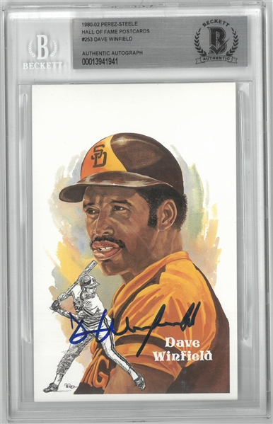 Dave Winfield Autographed Perez-Steele
