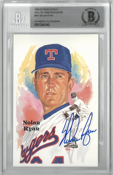 Nolan Ryan Autographed Perez-Steele