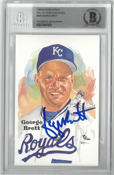 George Brett Autographed Perez-Steele